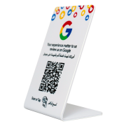 ZStand Smart Reviews | NFC & QR Code | White Matte PVC
