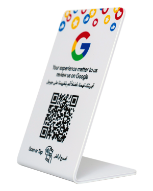 ZStand Smart Reviews | NFC & QR Code | White Matte PVC